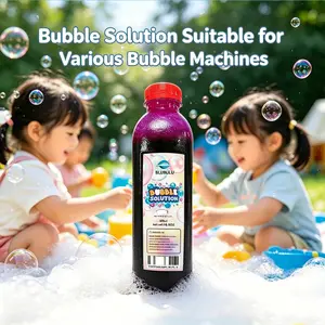 Bubble Solution Refills: Purple Bubble Solution Suit Various Bubble Toys - 500ML Magical Bubble Refill for Bubbles Machine
