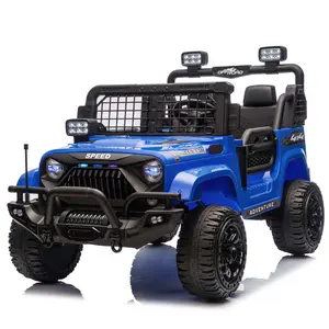 Black Friday Deal Kids Battery Powered Truck Car Gift for Christmas Day Birthday,24V Two-seater Kids Ride on Electric Truck Car W/Parents Control,2wd,Four-wheel Suspension,LED & Searchlights, Provide 3.11-4.97MPH Speed for Kids  Aged 2-6