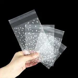 100pcs Round Half-Transparent Self-Sealing Bags, Small Card Envelope Packaging Bag, Handmade Album Storage Bag, Gift Bag, Gift Wrapping Supplies