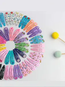 30 Counts Random Color Cute Colorful Hair Clips, Fashionable Y2K Cartoon Butterfly & Rabbit & Star Patterns, Headwear for Women & Girls
