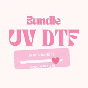 15 Pcs Bundle UV DTF Wraps 16 onz