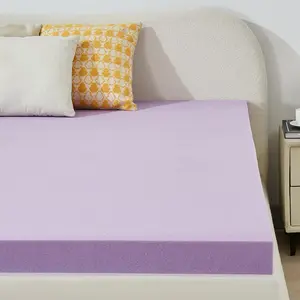 2 Inch Gel Memory  Mattress Topper Ventilated Soft   Mattress Pad, Breathable Bed Topper, CertiPUR- Certified,  Size