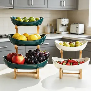 "Multi-Tier Elegant Fruit Bowl" - Kitchen Organization & Storage Organization | Whimsical Home Decor Space-Saving Snack Display