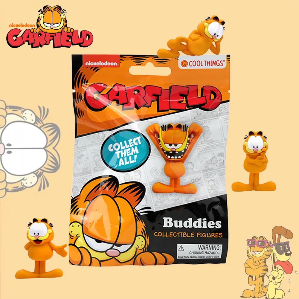 1PC Garfield Blind Bag 3D Cute Figural Toy Officially Licensed Collectible Small Random Character Gift for Birthday Party Holiday Fun Decor Perfect for Garfield Fans Collectible Display Piece