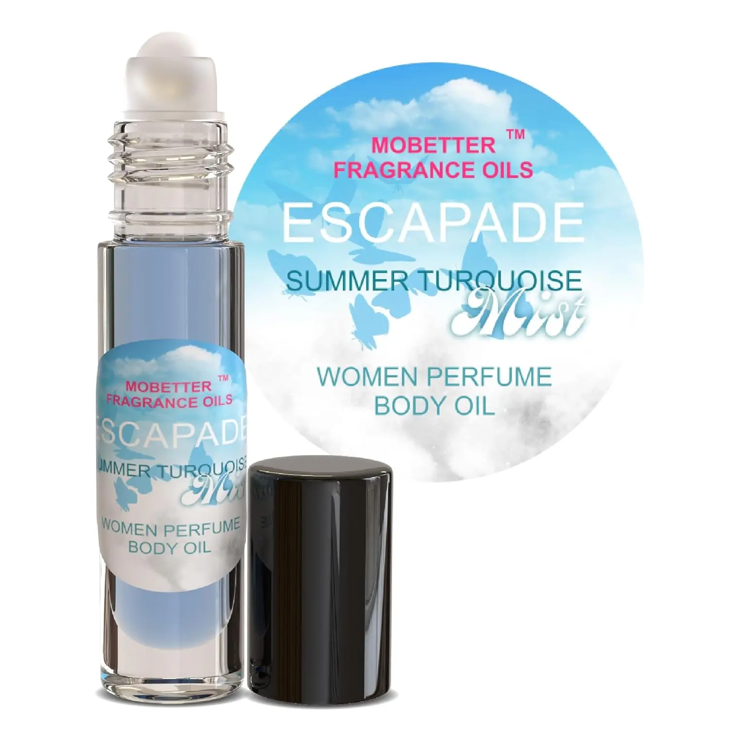 MOBETTER FRAGRANCE OILS Escapade Summer Turquoise Women Perfume Body Oil