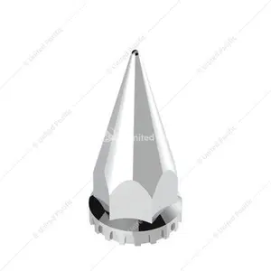 33mm X 4-3/4"  Chrome Super Spike Nut Cover Thread-on - 10569B