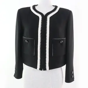 Pre-owned CHANEL Others Small Leather Goods COCO Mark Button Silk Jacket