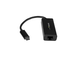 StarTech US1GC30B USB-C to Gigabit Ethernet Adapter - Black - Thunderbolt 3 Port Compatible - USB Type C Network Adapter