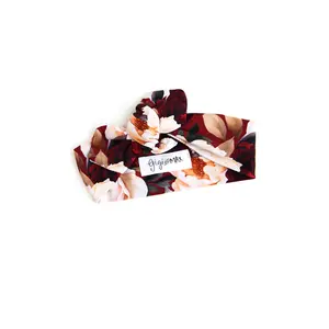 Maya TOPKNOT HEADBAND Soft Bamboo Fabric Floral Baby Hair Accessories