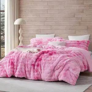 Snowball Chunky Bunny - Coma Inducer Oversized Comforter Set - Pink Cosmos