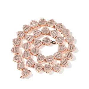 Heart Shape Tennis Chain