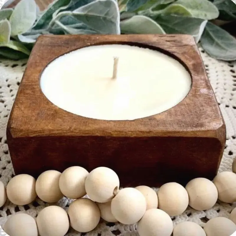 Sassy's Square Dough Bowl Candle