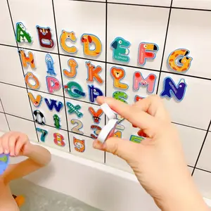 Floating Bath Tub Alphabet and Number Set, Soft Foam Bath Play Educational Learning Waterproof Letters and Numbers Toy, 36 Pieces