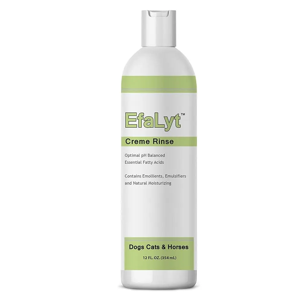 EfaLyt Pet Care Shampoo & Cream Rinse for Pets, Hypoallergenic & Moisturizing Formula, 12 fl oz