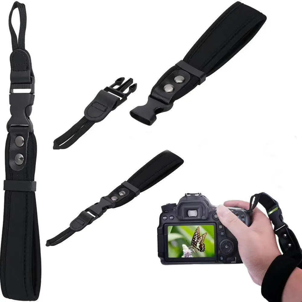 Neoprene Soft Quick Detachable Wrist Hand Strap, Camera Wrist Strap, Photography Camera Accessories for Canon Nikon Sony Fujifilm Fuji DSLR Camera