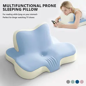 Memory Foam Bed Support Pillow for Reading Reading Phone Watching & Lounging Ergonomic  Design Premium Material Breathable Cover Multifunctional Support