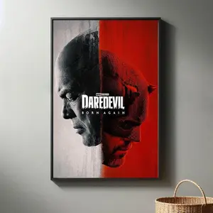 Daredevil Born Again Movie Poster | High Quality Canvas Print I 2025 Movie Poster | Modern Room Decorative Arts | Popular Film Gift