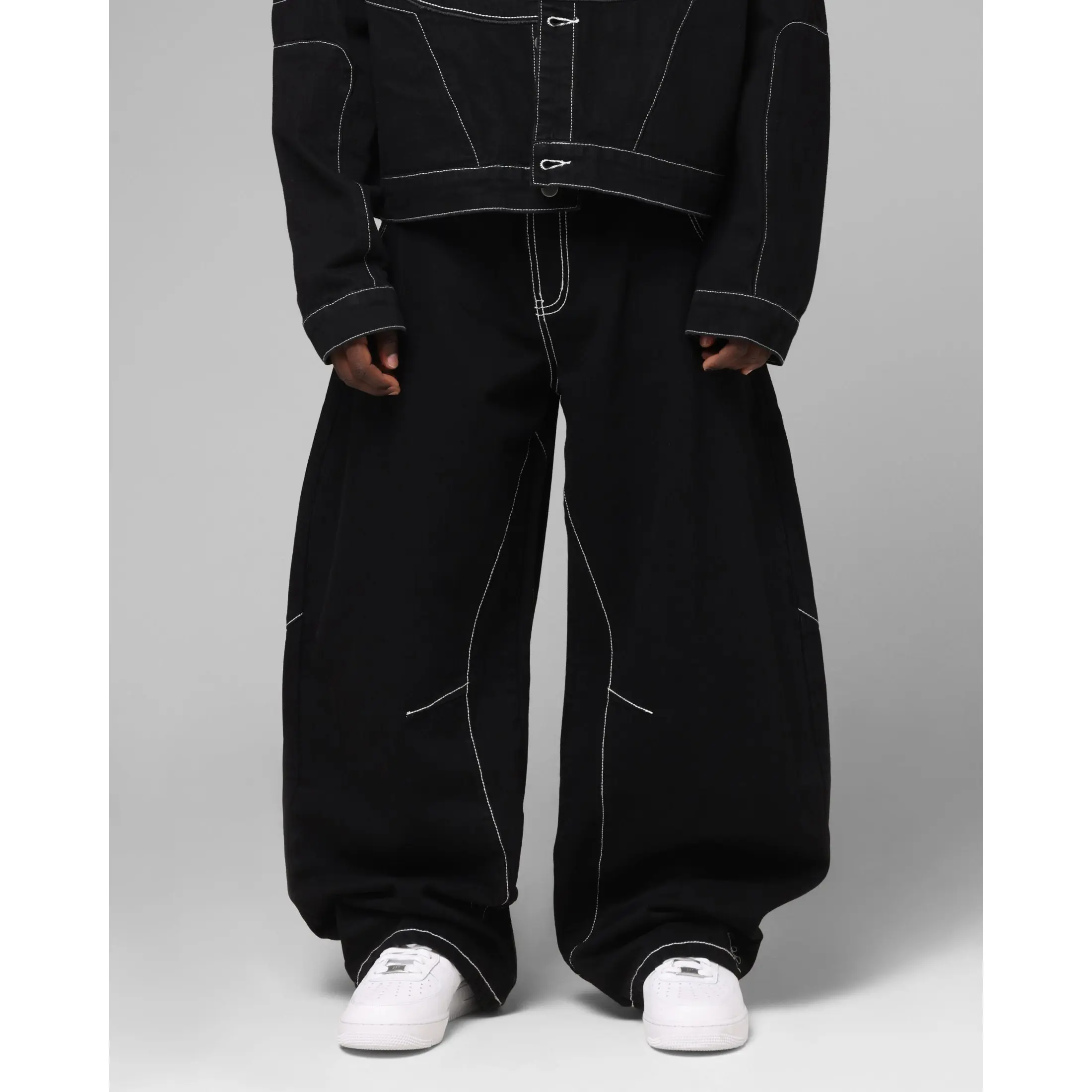 Loiter Biker Raver Jeans Black