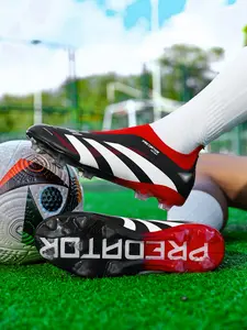 Men's High-End Seamless Football Shoes, Anti-Slip Durable Outdoor Lawn Soccer Shoes, Super Grip and Support, Fashionable and Stylish