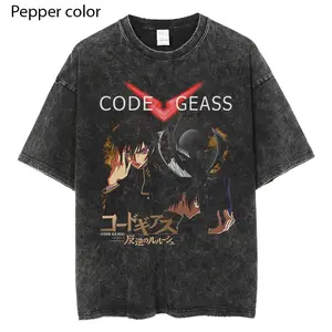 Vintage Code Geass Lelouch Shirt, Geass Power Anime Tee, Japanese Mecha Anime Graphic T-Shirt, Retro 90s Anime Streetwear Shirt