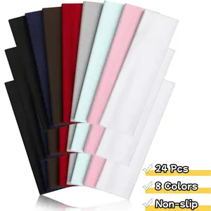 Non-Slip Athletic Headbands Set of 24pcs for Men & Women Soft Elastic Sweat-Absorbing with  Multicolor headbands for women Ideal for Running Exercising Traveling headbands for women