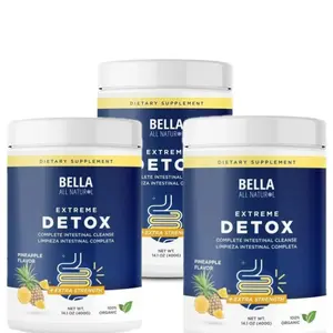 Bella All Natural Extreme Detox Powder (Pineapple),11.29 Ounce Pineapple Flavor, Colon Cleanse