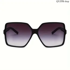 Women's Oversized Black Sunglasses 3-Pack, Retro Chunky Square Frame Fake Eyewear, Lightweight Durable Fashion Accessory for Daily Wear & Photos, Women's Sunglasses Oversized