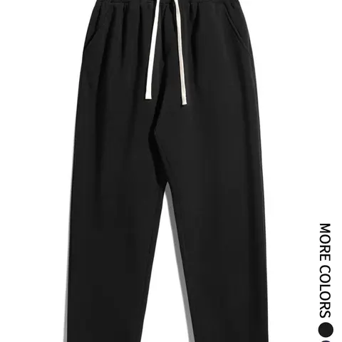 Men's Solid Drawstring Waist Pocket Sweatpants, Regular Fit Casual Comfy Pants for Daily Wear, Men's Trousers for All Seasons, Baggy Sweatpants Men