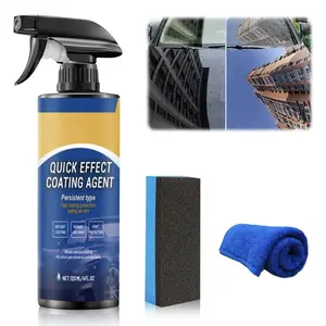 Nano Car Coating Spray - Quick Effect Coating Agent for Mirror Gloss & Scratch Protection - Waterless Car Wash - 120ml