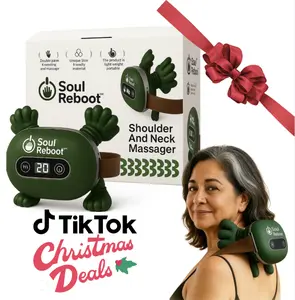 Soul Reboot Shoulder & Neck Cervical Massager Bionic Hand Heating Wireless Portable 3D Kneading Massage For Neck Shoulders Adjustable Speed & Wireless