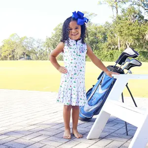 Country Club Zip Sport Dress - Girls Performance Golf Print Outfit