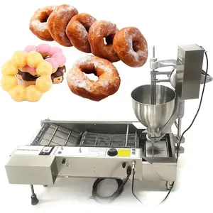 Kolice Commercial Automatic Heavy Duty Doughnut Frying Machine, Donuts Machine with 3 Different Molds to Make Ball/Flower/Ring Shape Donuts for Bakeries, Dessert Shops