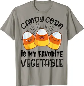Candy Corn Is My Favorite Vegetable Funny Halloween Gift T-Shirt - Joelalbe Shop 52B08JWXZ89Z