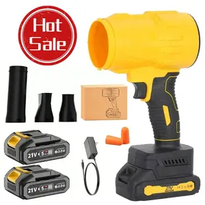 Powerful Cordless Leaf Blower 36000RPM Handheld Electric Turbo Fan Blower with 2 Rechargeable Batteries & Fast Charger, Lightweight Portable Blower for Lawn Yard Garden Patio Dust Debris Leaves Cleaning