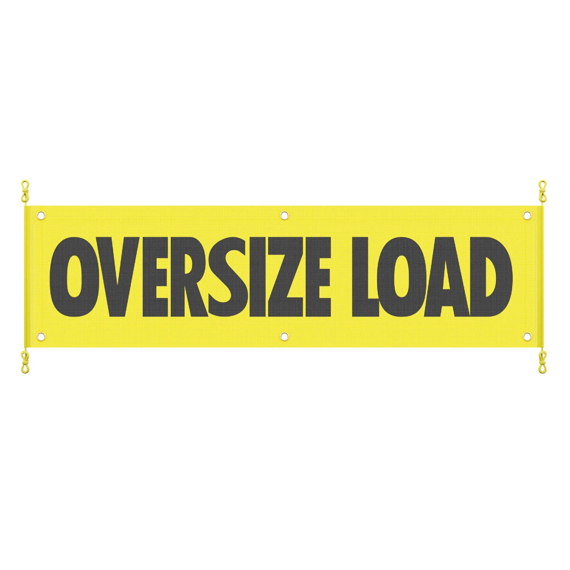 Mesh Oversize Load Sign with Rope & Grommets