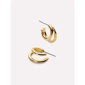 Double Hoop Earrings - Scarlett