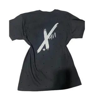 Xavi Glitter and Rhinestone Unisex Sweatshirt - Versatile Bling Top for Casual Wear or Dress - Sizing Up Two Sizes for dress look