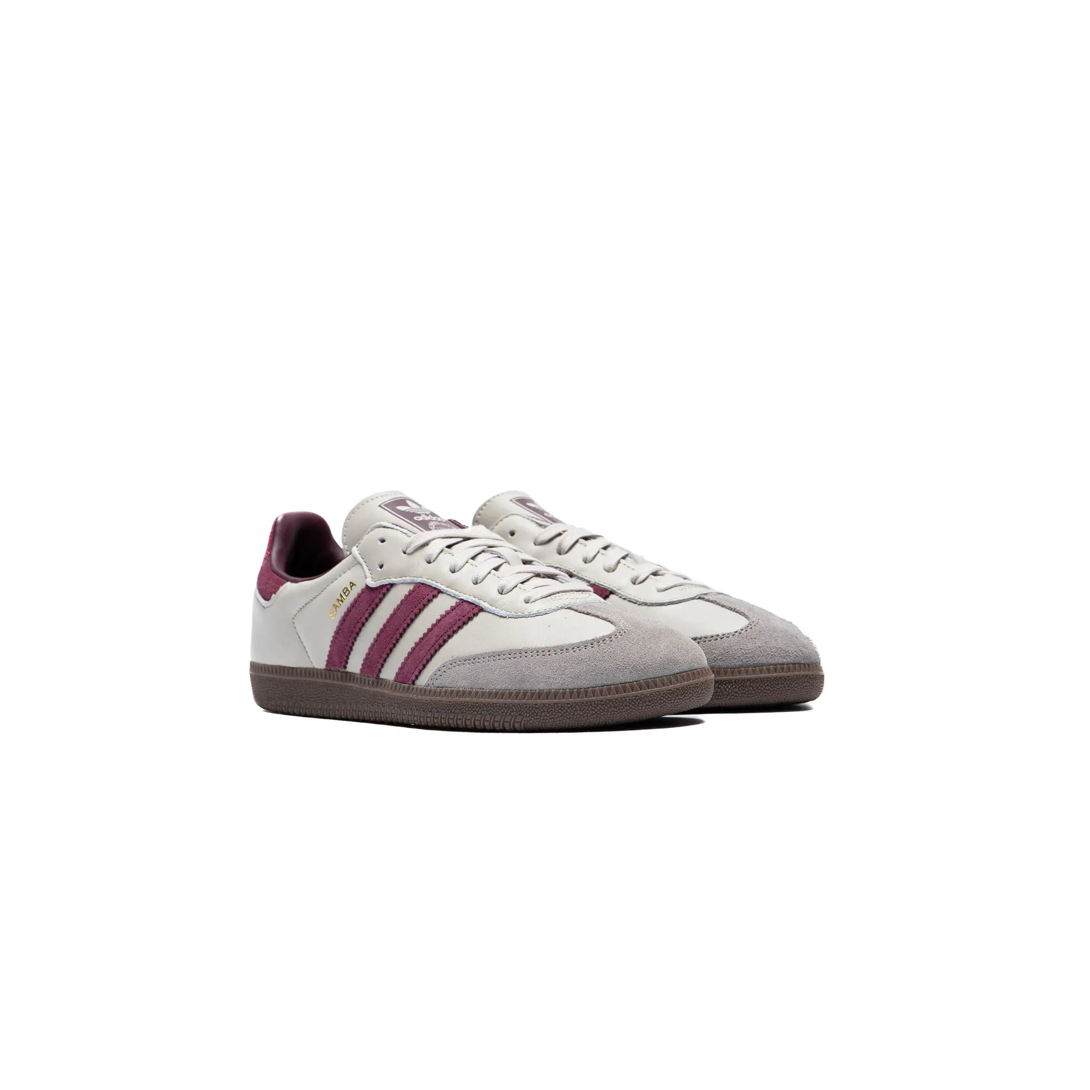 adidas Samba OG Putty Grey Maroon ID1482 Men's Fashion Shoes New