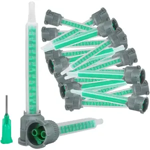 20 Pieces Epoxy Adhesive Mixing Nozzle Tip Resin Mixer Adhesive Gun Applicator for 50ml/1.7oz(1:1Ratio)