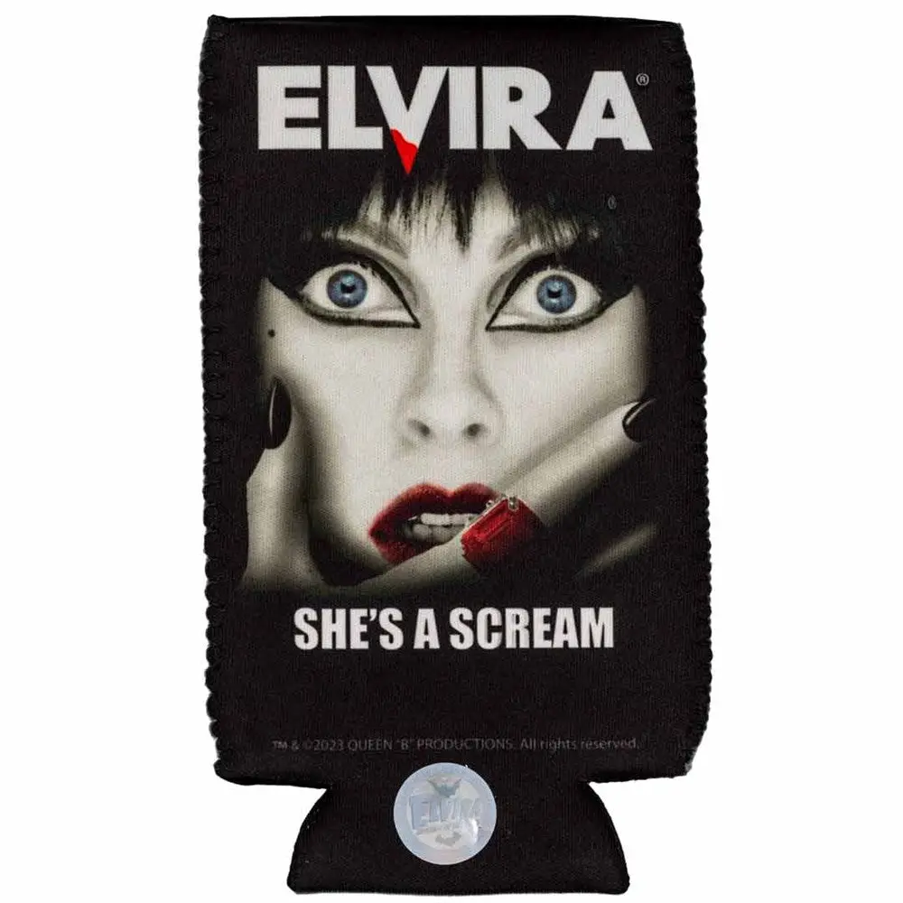 Elvira She's A Scream Slim Can Cooler Coozies