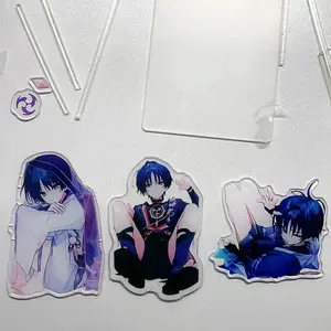 Game Genshin Impact Wanderer Balladeer Cosplay Key Chain Acrylic Shake Pendant Keyring Cartoon Keychain Accessories