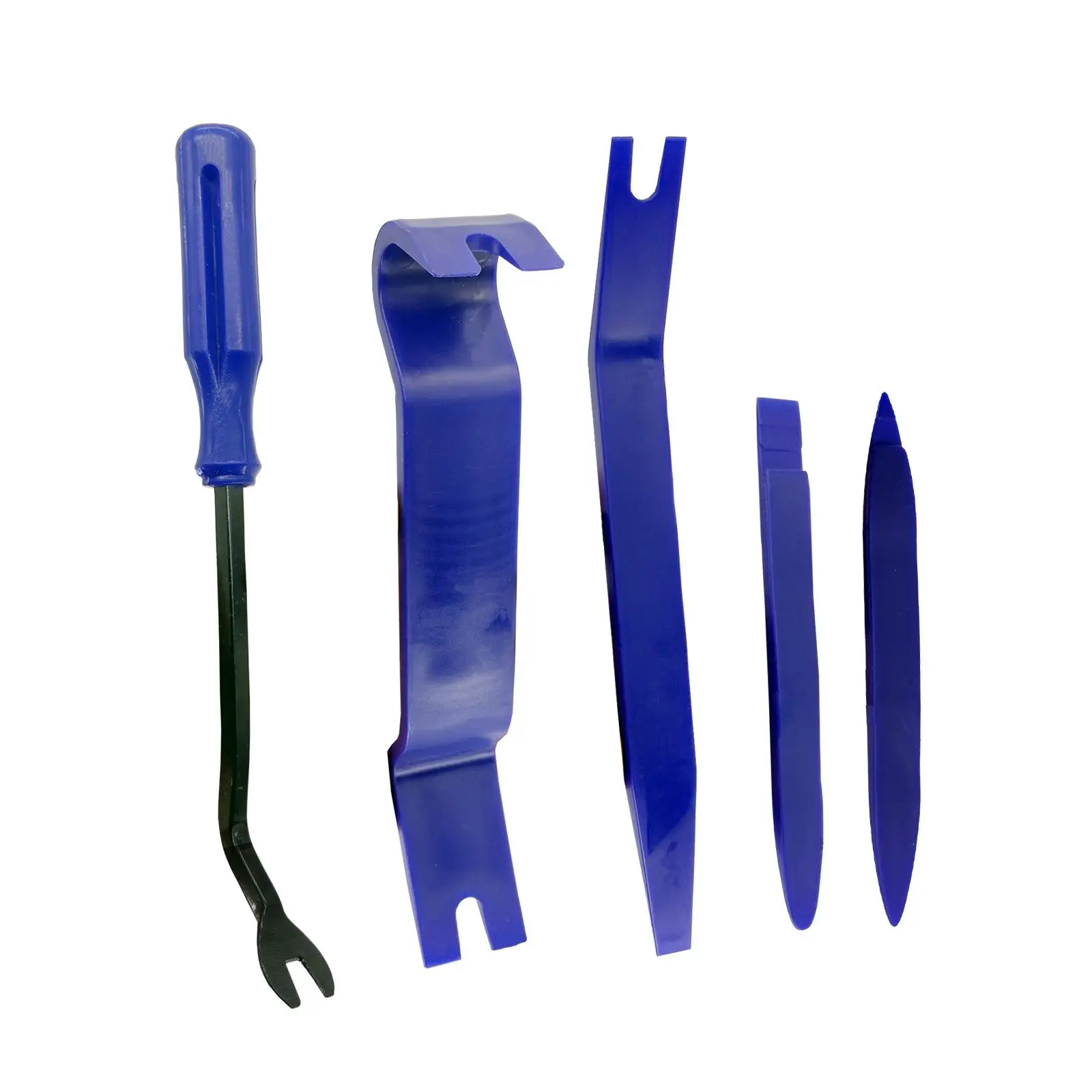 Plastic Car Interior Removal Tool, 5 Counts Auto Trim Removal Tool Kit, Car Pry Tool Kit, Clip Fastener Remover Set for Panel Door Window, Plastic Ins