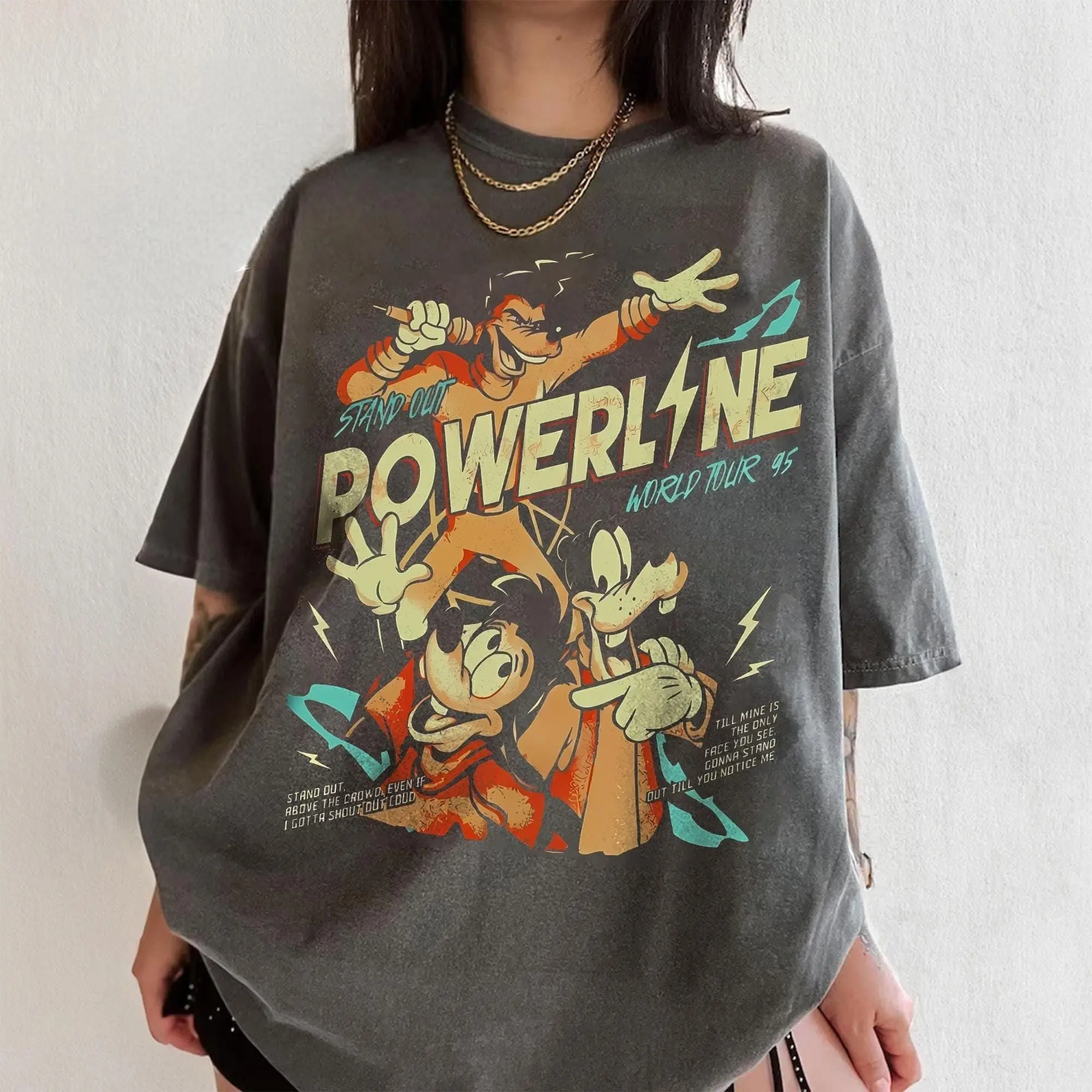 Comfort Colors Vintage WDW Powerline Stand Out World Tour T- Shirt, WDW Family Matching Tee, Magic Kingdom Birthday 2026 Gift