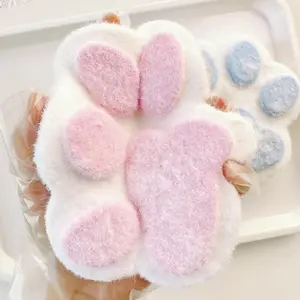 Cat Paw Squishy Big Fufu Squishies Giant Cat Paw Toy 5.5 Inch Large Paw Print Soft Sticky Stress Relief Silicone for Adults & Kids