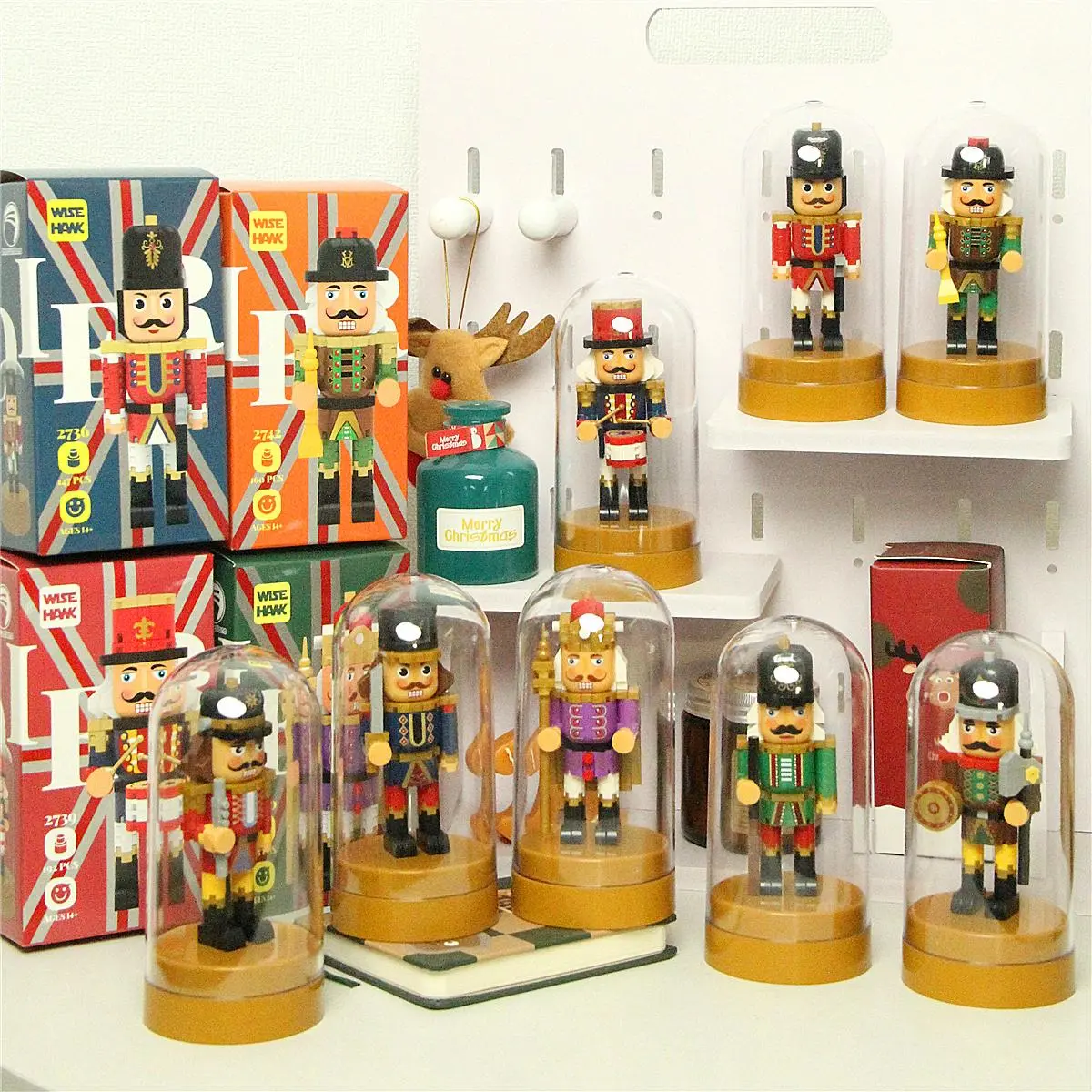Nutcracker Series Building Block Toy, 1 Box Creative Desktop Assembly Ornaments, DIY Assembly Toy for Teenager & Adults, Home Decor