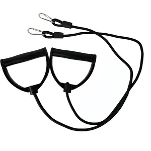 1 Pair Resistance Bands with Handles and Clips - Pedal Exercise Bands Strength Strength Training Home Gym Yoga Pilates Durable Clips Pedal Band Stepper Therapy