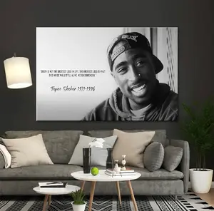 Tupac Shakur Quotes, Hip-Hop Music Lover Gift Tupac Quotes Poster Art Hip-Hop Wall Art Rap Music