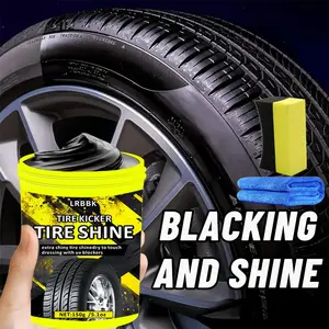 Car Tire Wax Shine Agent, Blackening Durable Protection Oil 150g, Tire Care Maintenance, Long-Lasting Shine, Tire Coating