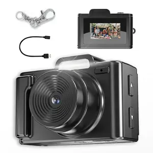 Keychain Digital Camera, Mini Camera with Retro Color Modes & LCD Screen, Compact Gift for Birthdays/Events