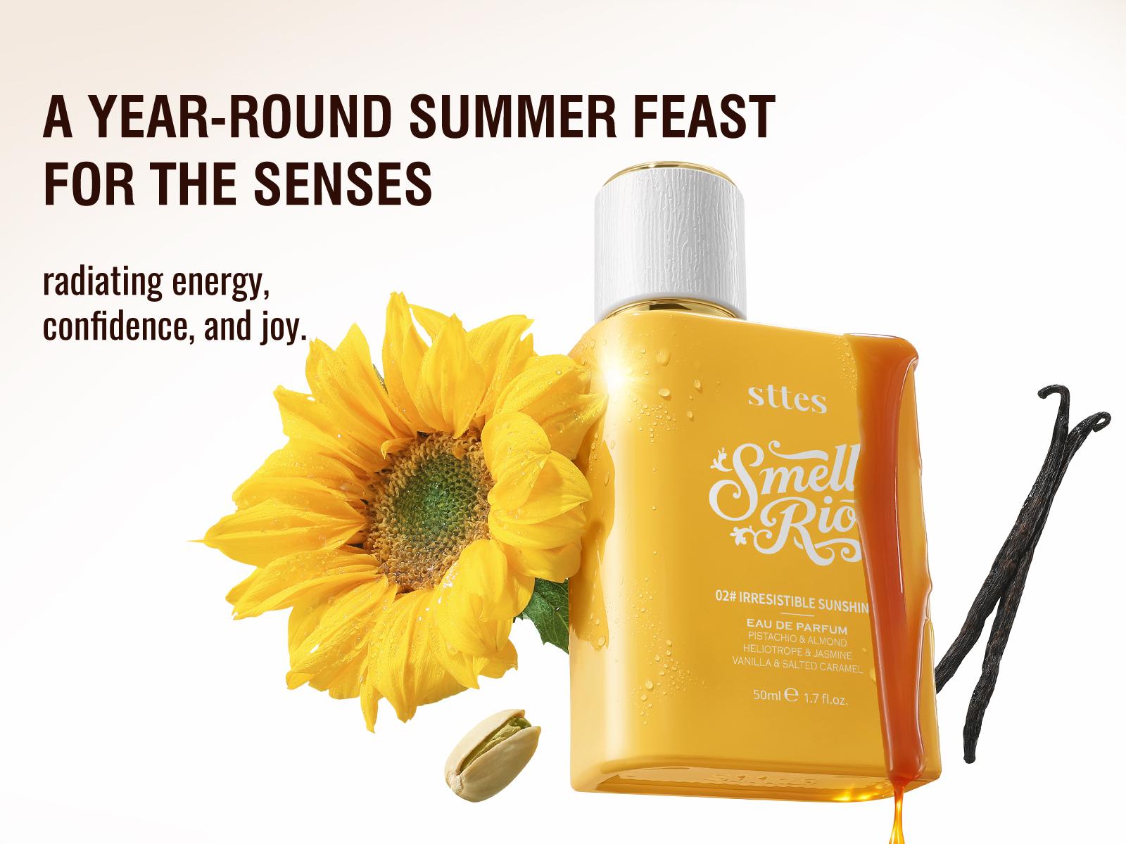 New!50ml Sttes Perfume 02 Irresistible - Perfume for Women - Pistachio, Vanilla & Salted Caramel Eau de Parfum 50ml